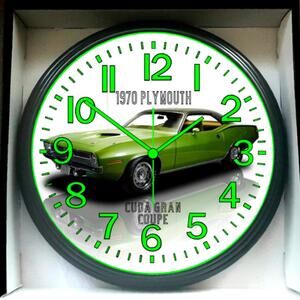 1970 Playlist Scooter Grand Coupe Glow In The Dark Wall Clock New!